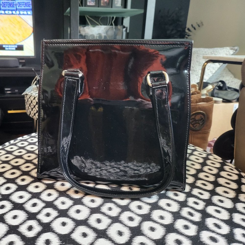 Moda Intnl Vegan Patent Leather Bag